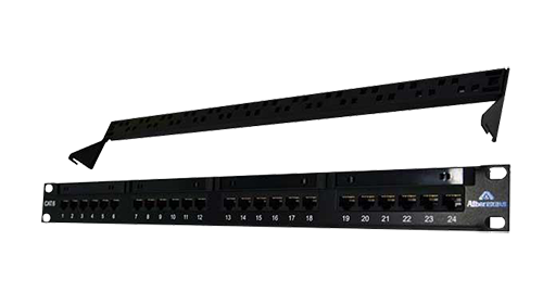 ABS Patch panel 24 port Unshield w Keystone Jack CAT6 19