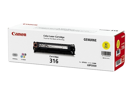 Mực in Canon 316 Yellow Toner Cartridge