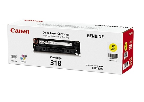 Mực in Canon 318 Yellow Toner Cartridge