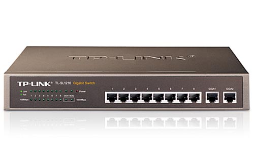 Switch 8 Port 10/100Mbps, 2 Port Gigabit Switch TP-LINK TL-SL1210