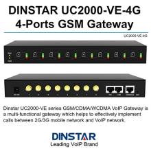 Thiết bị GSM gateway 8 SIM Dinstar UC2000-VE-8G-B