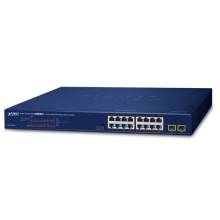 Thiết Bị Mạng Switch Planet 16 Ports 10/100/1000T 802.3at PoE + 2-Port 1000X SFP Gigabit Ethernet GSW-1820HP Planet GSD-908HP