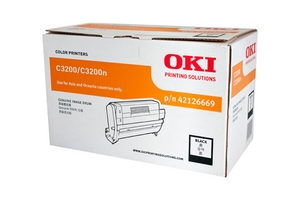 oki c3200 black drum unit