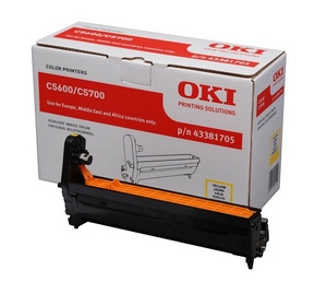 oki c5600 yellow image drum